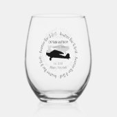 航空バー&グリル飲み物用品飲み物用品カクテル ステムなしワイングラス (裏面)