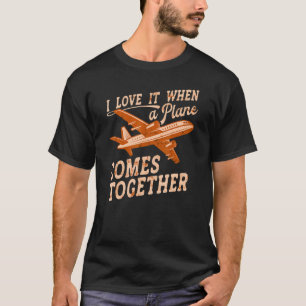 航空パイロット航空主題のPun 企業の. Tシャツ