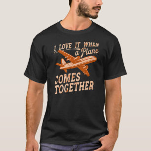 航空パイロット航空主題のPun 企業の. Tシャツ
