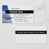 航空パイロット 名刺 (正面/裏面)