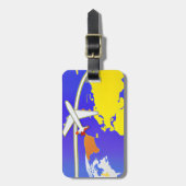 航空パーソナライズされた便 ラゲッジタグ (正面縦)