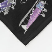 航空パーソナライズされた毛布 フリースブランケット (角)