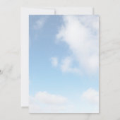 航空パーティの招待状付き退職デザイン 招待状 (裏面)