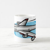航空ファンに贈るジェット機 コーヒーマグカップ (中央)