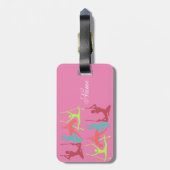 航空フィットネスポーズサンダー_コーブ ラゲッジタグ (裏面縦)