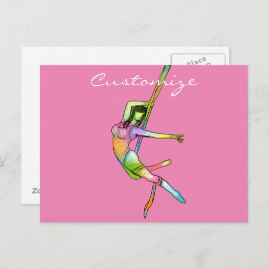 航空フィットネスヨガサンダー_コーブ ポストカード (正面/裏面)