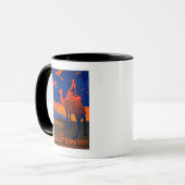 航空フランスの宣伝ポスター マグカップ (正面左)