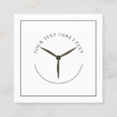 航空プロペラロゴ名刺 スクエア名刺 (正面)