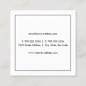 航空プロペラロゴ名刺 スクエア名刺 (裏面)