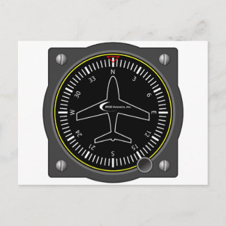 航空ヘッディングゲージ ポストカード