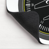 航空ヘッディングゲージ マウスパッド (コーナー)