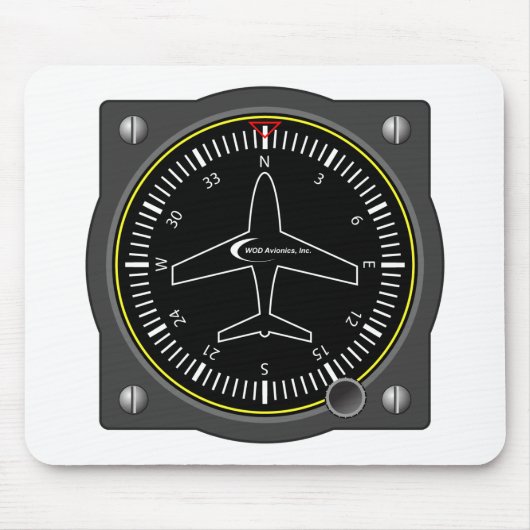 航空ヘッディングゲージ マウスパッド (正面)