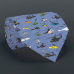 航空ヘリコプターネクタイ ネクタイ<br><div class="desc">航空愛好家のための様々なタイプ、サイズとメイクの複数のヘリコプターを特徴とするネクタイ。やめ恋しく思ろ！</div>