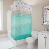 航空ボンディビーチ,シドニー,夏。 シャワーカーテン (インサイチュ)