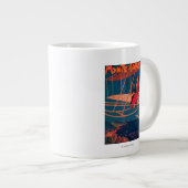 航空ポスタースポーツの ジャンボコーヒーマグカップ (正面右)