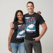 航空ポスターフライエアランチライディングアカデミー Tシャツ (ユニセックス)