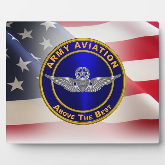 航空マスターエアクルー軍退役軍人 フォトプラーク (正面)