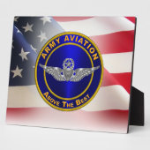 航空マスターエアクルー軍退役軍人 フォトプラーク (側面)