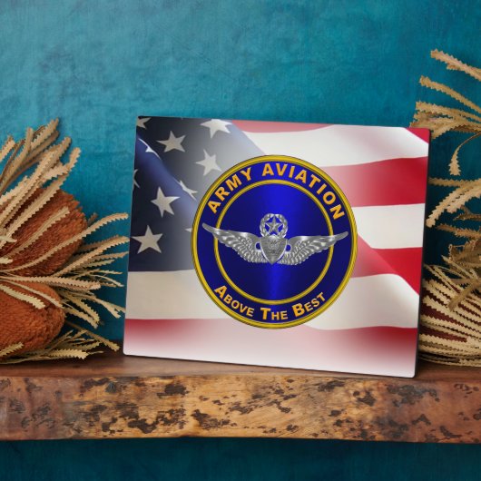 航空マスターエアクルー軍退役軍人 フォトプラーク (側面)