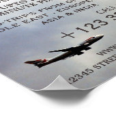 航空モダン便広告 ポスター (角)