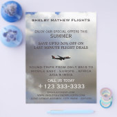 航空モダン機のフ広告ライヤー チラシ (シングル)