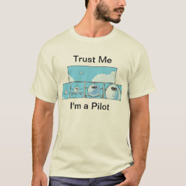 航空ユーモアのパイロットの漫画 Tシャツ