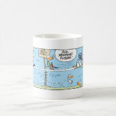 航空ユーモアの漫画 コーヒーマグカップ (中央)