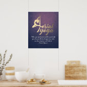 航空ヨガ瞑想インストラクターピラティスフィットネス ポスター (キッチン)