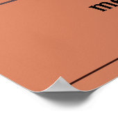 航空レトロ飛行機 |名前 ポスター (角)