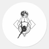 航空中毒性フープヨガアエリアリストアクロバティクス ラウンドシール (正面)