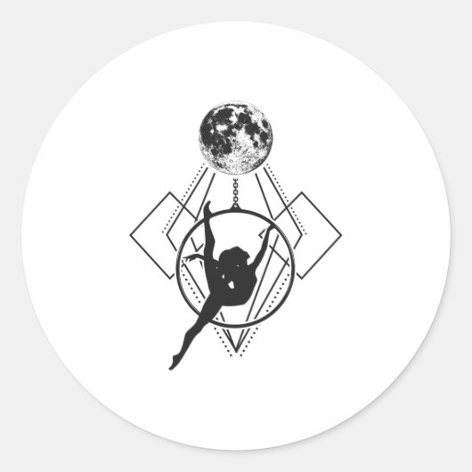 航空中毒性フープヨガアエリアリストアクロバティクス ラウンドシール (正面)