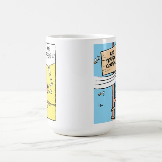 航空交おもしろい通管制マンガコーヒーマグ コーヒーマグカップ (中央)