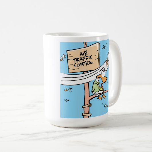 航空交おもしろい通管制マンガコーヒーマグ コーヒーマグカップ (正面右)
