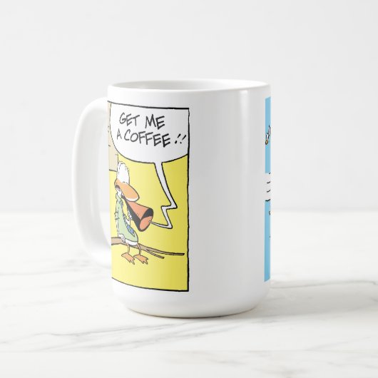 航空交おもしろい通管制マンガコーヒーマグ コーヒーマグカップ (正面左)