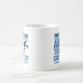 航空交通おもしろい制御装置 コーヒーマグカップ (中央)