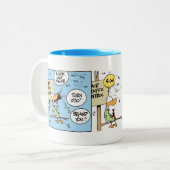航空交通の無秩序の航空ユーモアのマグ ツートーンマグカップ (正面左)