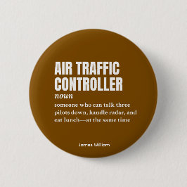 航空交通コントローラ – ユニークジョブ定義 缶バッジ
