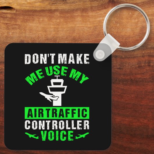 航空交通制御機音声おもしろい引用文 キーホルダー (裏面)
