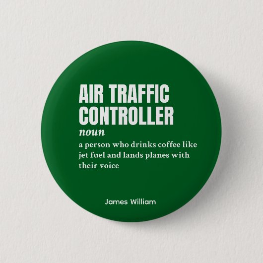 航空交通制御装置 – ジョブ定義ピン 缶バッジ (正面)