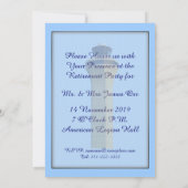 航空交通管制リタイア招待状 招待状 (裏面)