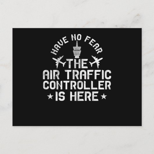 航空交通管制官がここにいる恐れはない ポストカード (正面)