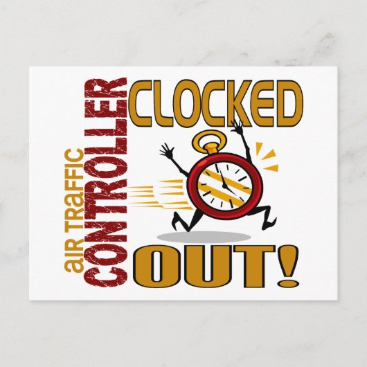 航空交通管制官がロックアウトされる ポストカード (正面)