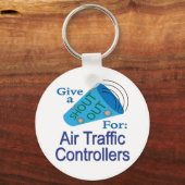 航空交通管制官に声を上げる キーホルダー (正面)
