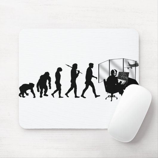 航空交通管制官のギフトタワー制御 マウスパッド (マウス)