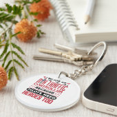 航空交通管制官のヒーローにおもしろいなる キーホルダー (正面右)