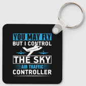 航空交通管制官の空港おもしろい引用文 キーホルダー (裏面)