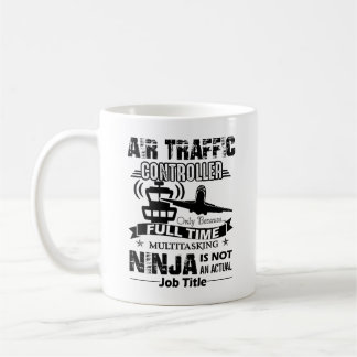 航空交通管制官の職名のマグ コーヒーマグカップ