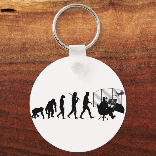 航空交通管制官ギフトタワー制御 キーホルダー (正面)