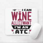 航空交通管制官コントロールATCワおもしろいイン マウスパッド (マウス)