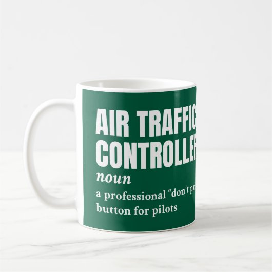 航空交通管制官ジョブ定義マグ コーヒーマグカップ (左)